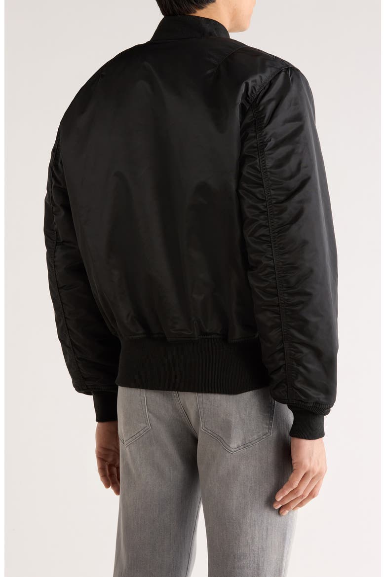 MA-1 Reversible Bomber Jacket, Alternate, color, BLACK/GUNMETAL