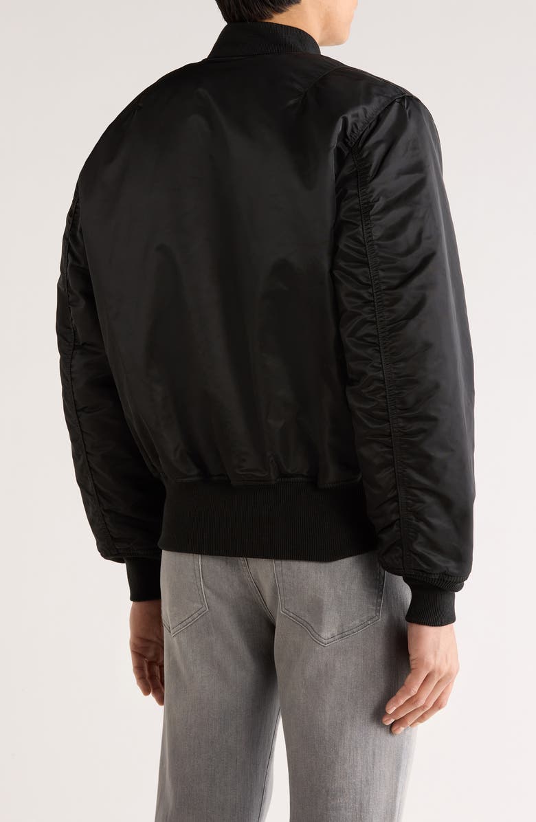 Alpha Industries MA-1 Reversible Bomber Jacket, Alternate, color, Black/Gunmetal