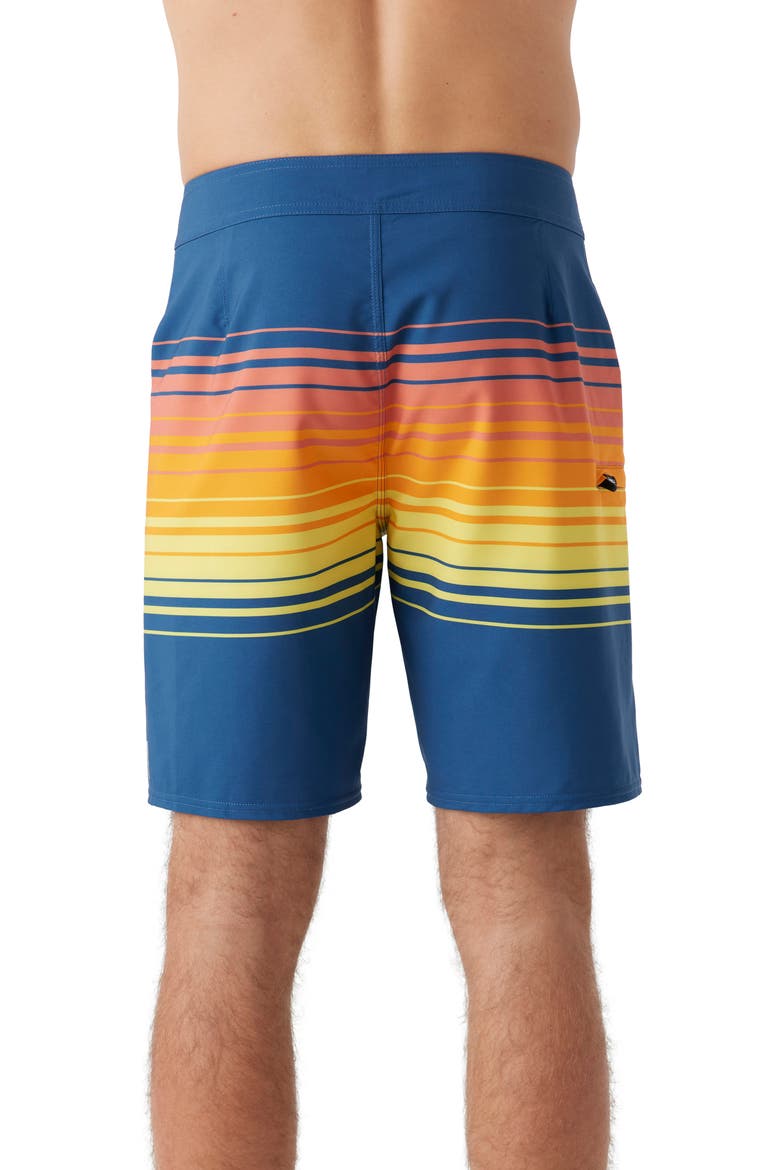 Hyperfreak Heat Stripe Swim Trunks, Alternate, color, INDIGO
