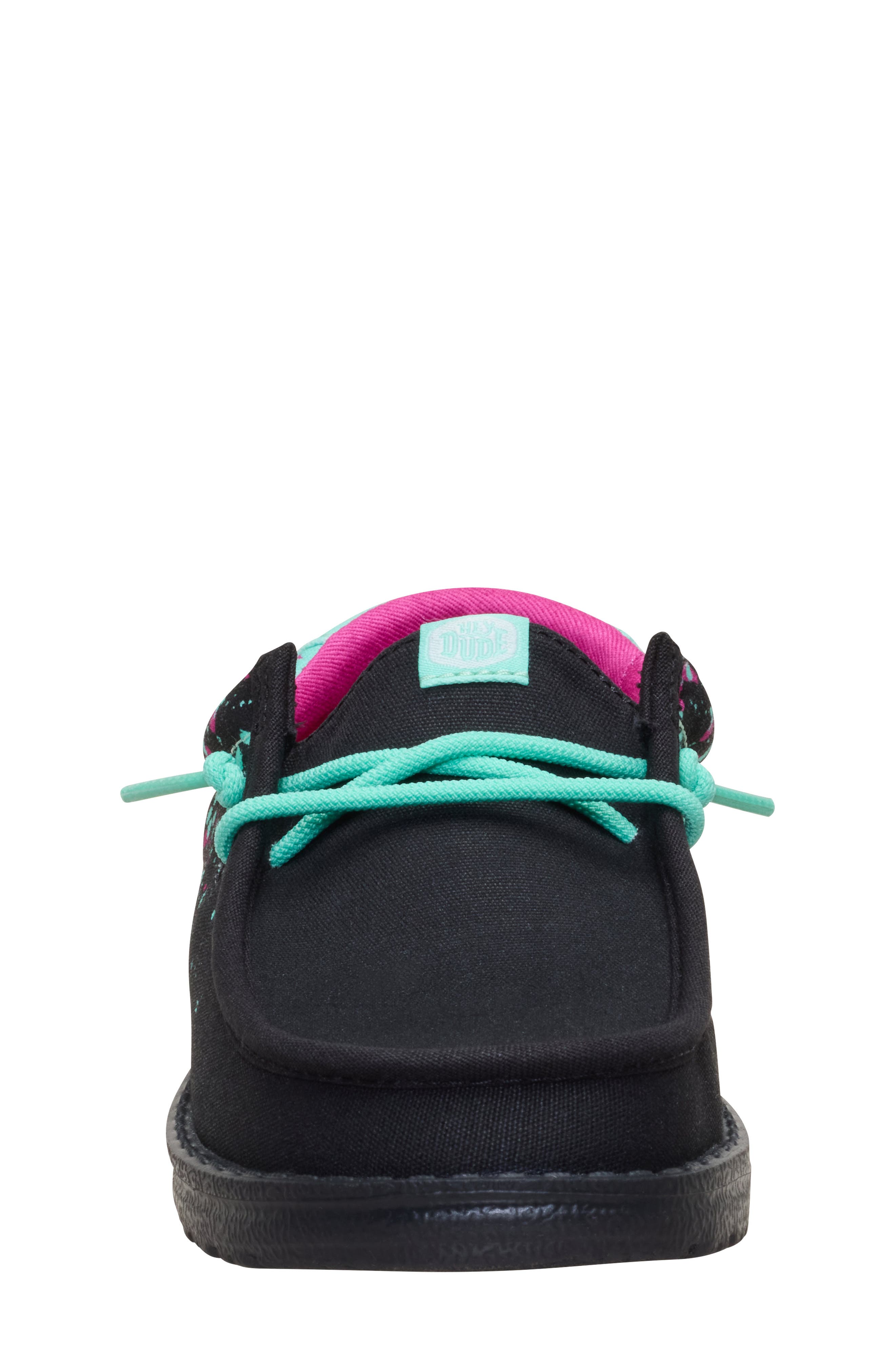 Hey Dude Kids' Wally Paintball Slip-On, Alternate, color, Black/ Multi