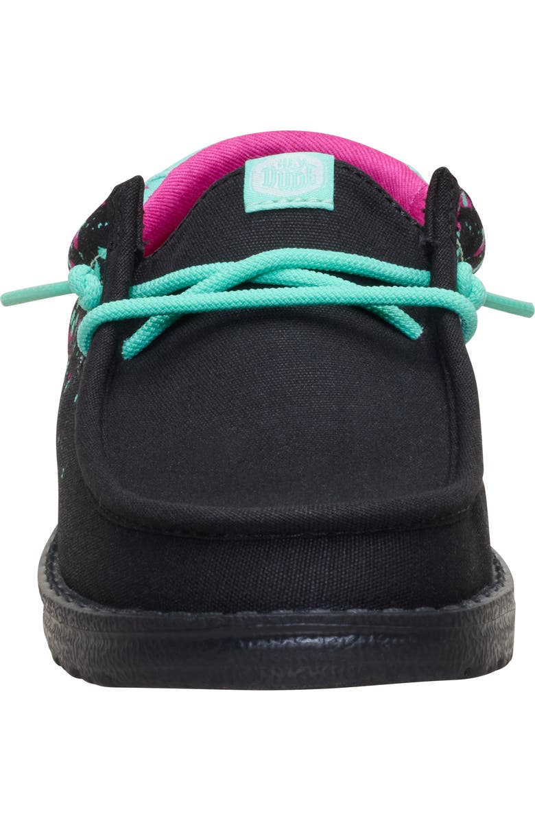 Hey Dude Kids' Wally Paintball Slip-On, Alternate, color, Black/ Multi