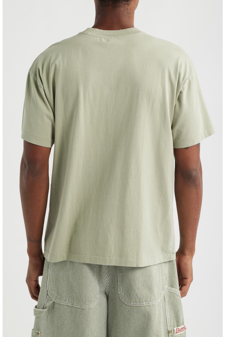 Distressed Organic Cotton T-Shirt, Alternate, color, SAGE