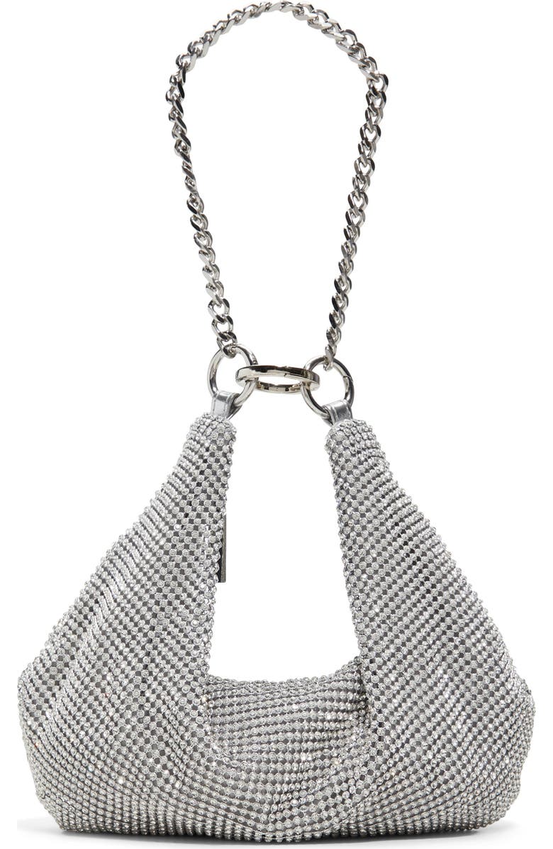 ALDO Vipready Crystal Mesh Shoulder Bag, Main, color,