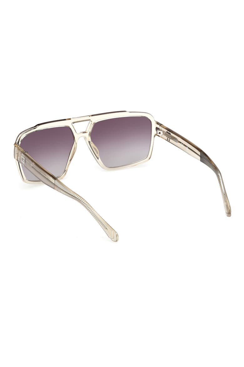 Navigator Sunglasses, Alternate, color, SHINY BEIGE / GRADIENT