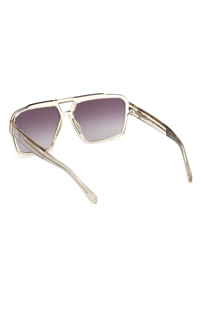 GUESS Navigator Sunglasses, Alternate, color, Shiny Beige / Gradient
