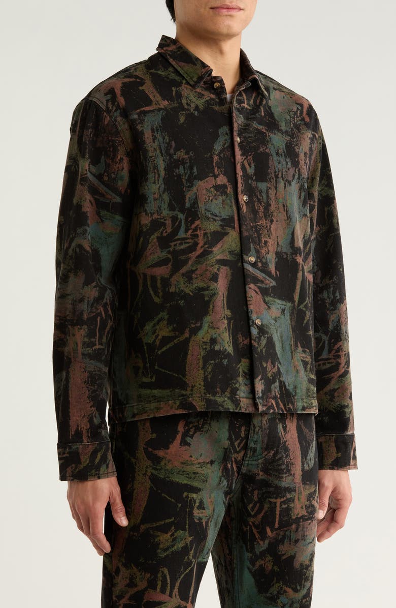 RIZORT Artist Jean Jacket, Alternate, color, Black