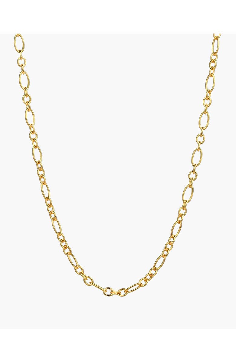 Bearfruit Jewelry Sterling Silver 18k Gold Plated Seraphina Chain Necklace Holiday Gift Idea, Main, color, Gold
