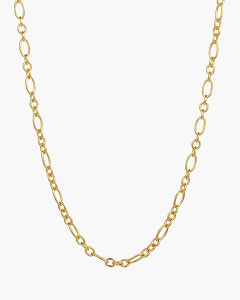 Sterling Silver 18k Gold Plated Seraphina Chain Necklace Holiday Gift Idea