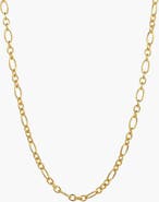Bearfruit Jewelry Sterling Silver 18k Gold Plated Seraphina Chain Necklace Trendy Bold Layering