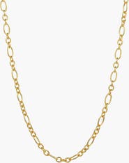Bearfruit Jewelry Sterling Silver 18k Gold Plated Seraphina Chain Necklace Trendy Bold Layering