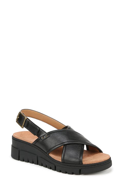 Uptown Sonoma Slingback Platform Wedge Sandal (Women)