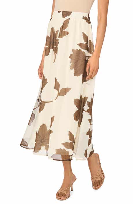 Floral Print Maxi Skirt
