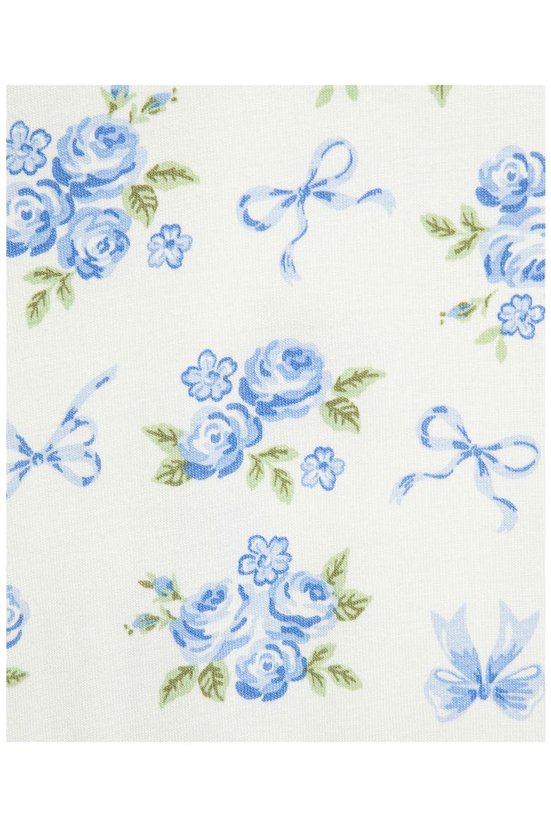 Kids' Floral One-Piece Pajamas, Alternate, color, BLUE FLORAL