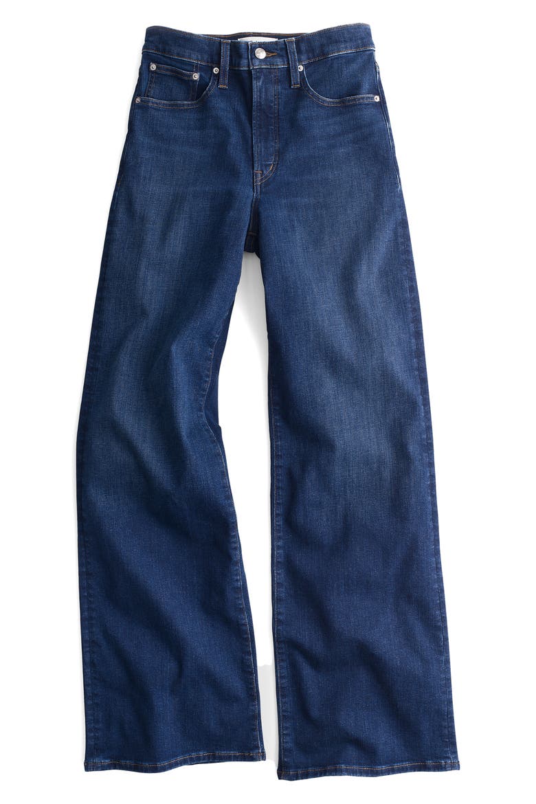 The Super Stretch Wide Leg Jeans, Alternate, color, DEEP OCEAN WASH