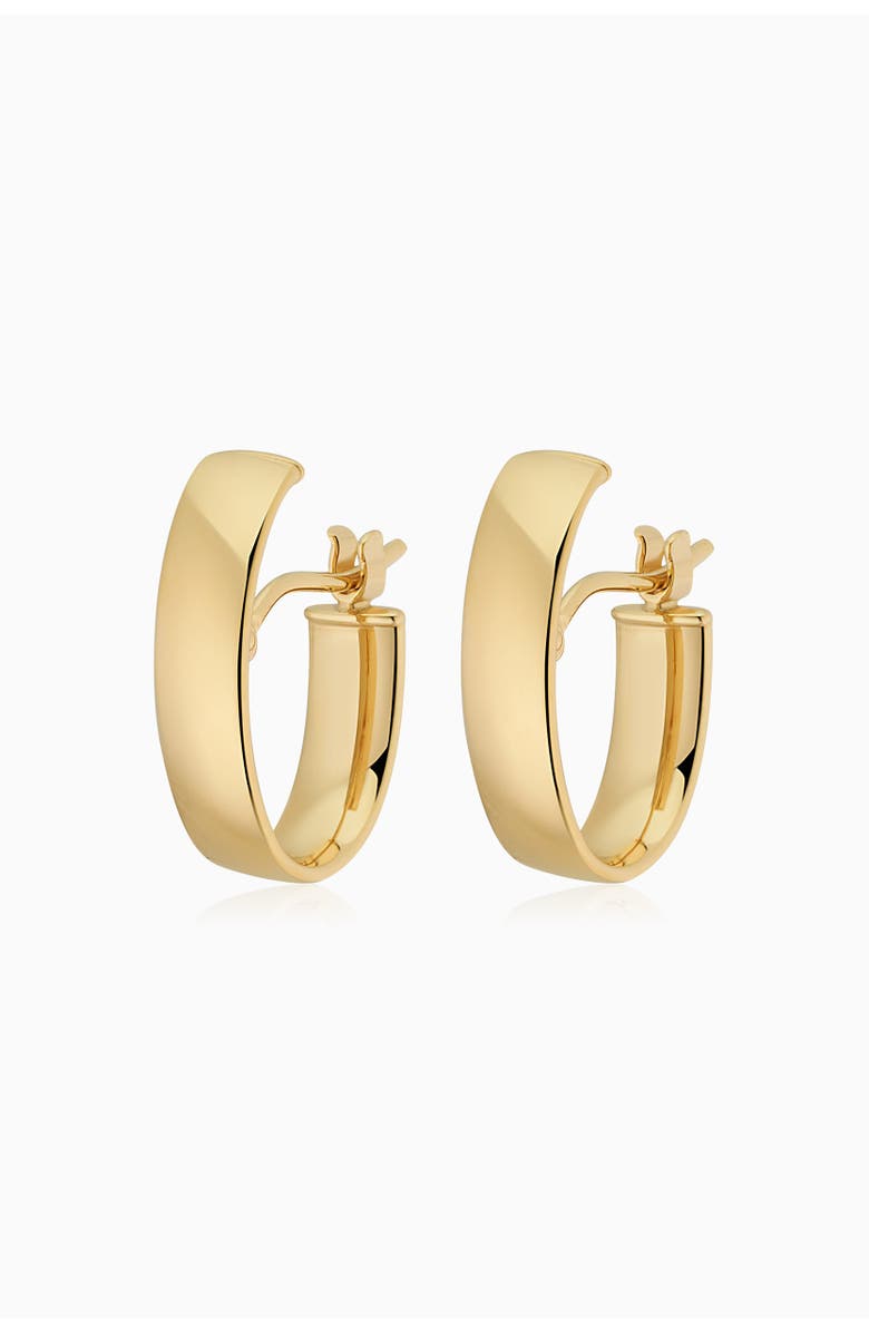 Oradina 14K Yellow Gold Hug Me Hoops, Alternate, color, Yellow Gold