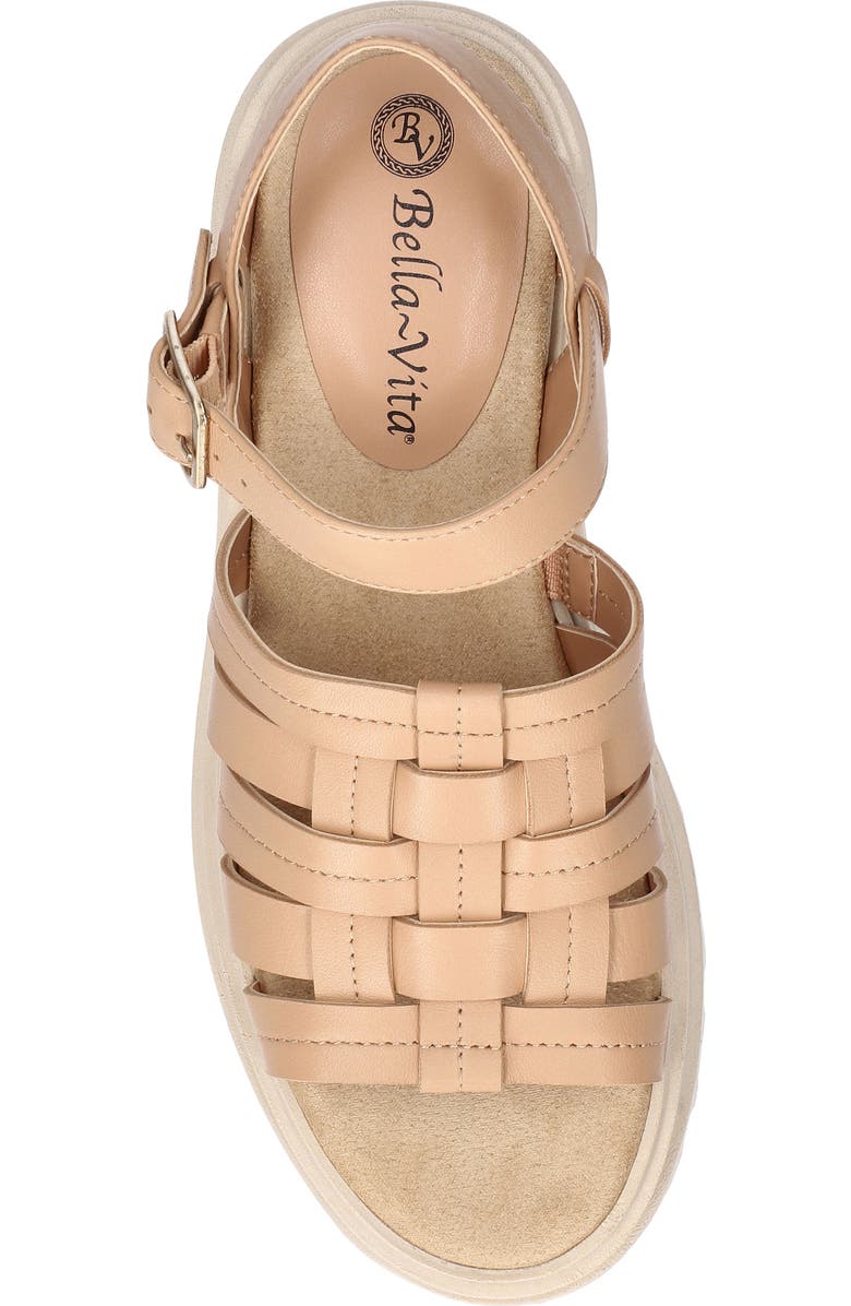 Bella Vita Loni Lug Sole Fisherman Sandal, Alternate, color, Natural Leather