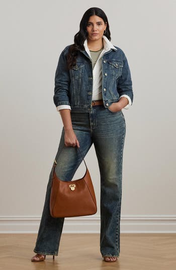Crop Denim Trucker Jacket
