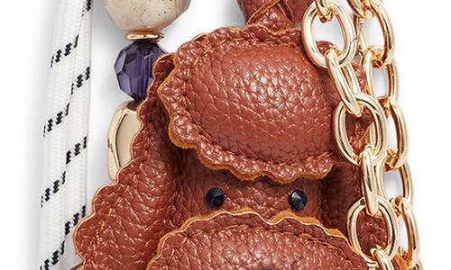 Chelsea28 Dog Cluster Bag Charm In Gold