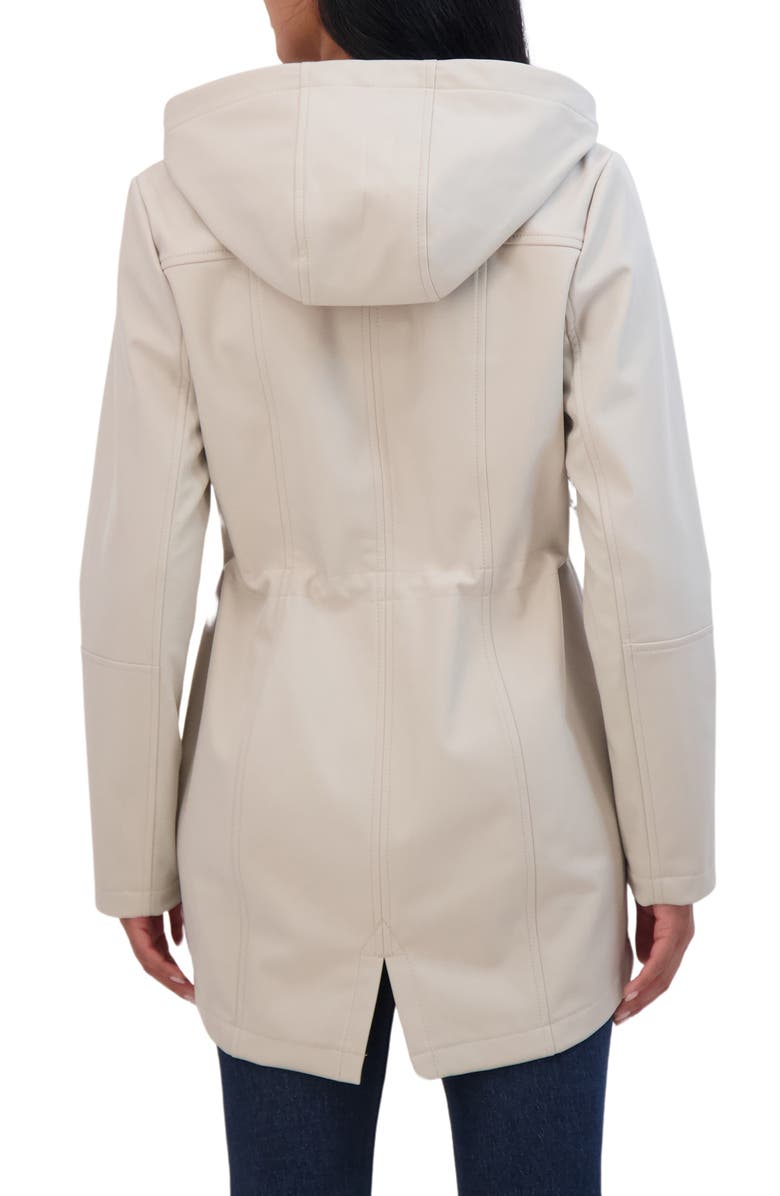 Sebby Water Resistant Hooded Softshell Coat, Alternate, color, Stone