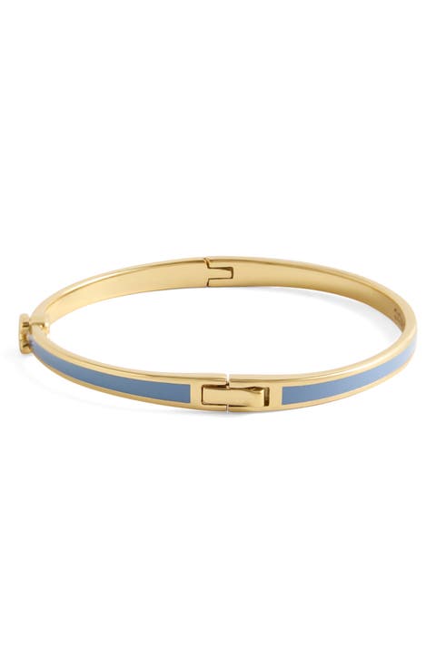 Sculpted C Enamel Hinge Bangle