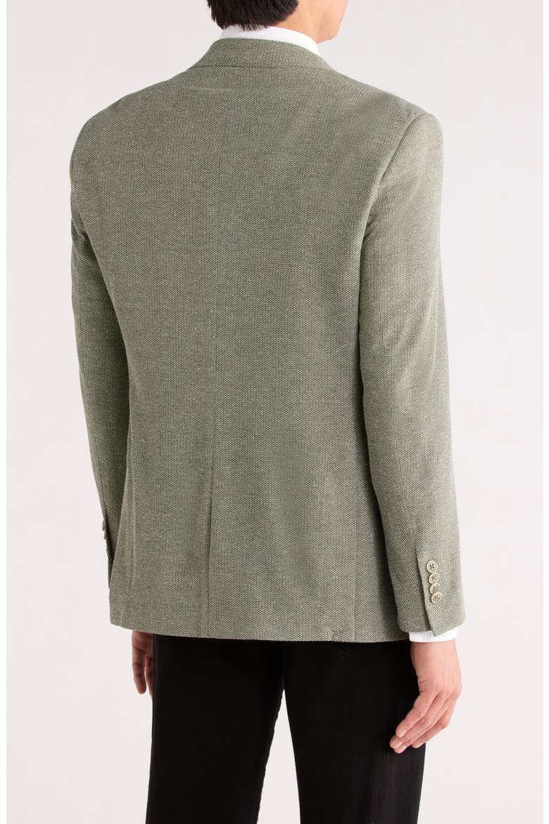 Slim Fit Piqué Knit Sport Coat, Alternate, color, OLIVE