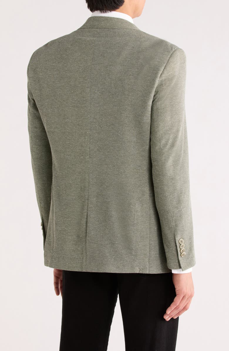 Lucky Brand Slim Fit Piqué Knit Sport Coat, Alternate, color, Olive