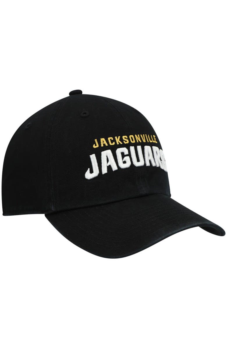 '47 Men's '47 Black Jacksonville Jaguars Clean Up Script Adjustable Hat, Alternate, color, Black