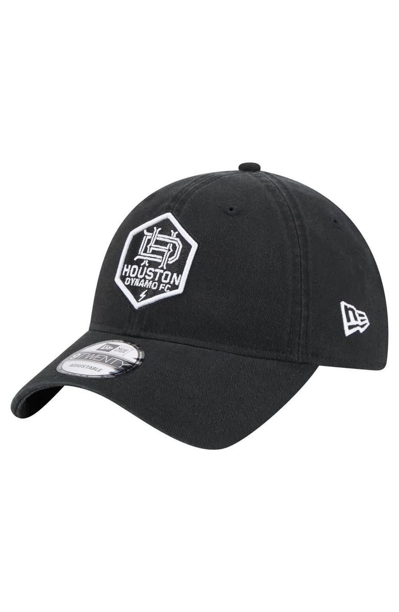 New Era Men's New Era Black Houston Dynamo FC 2025 Kickoff 9TWENTY Adjustable Hat, Main, color, Black