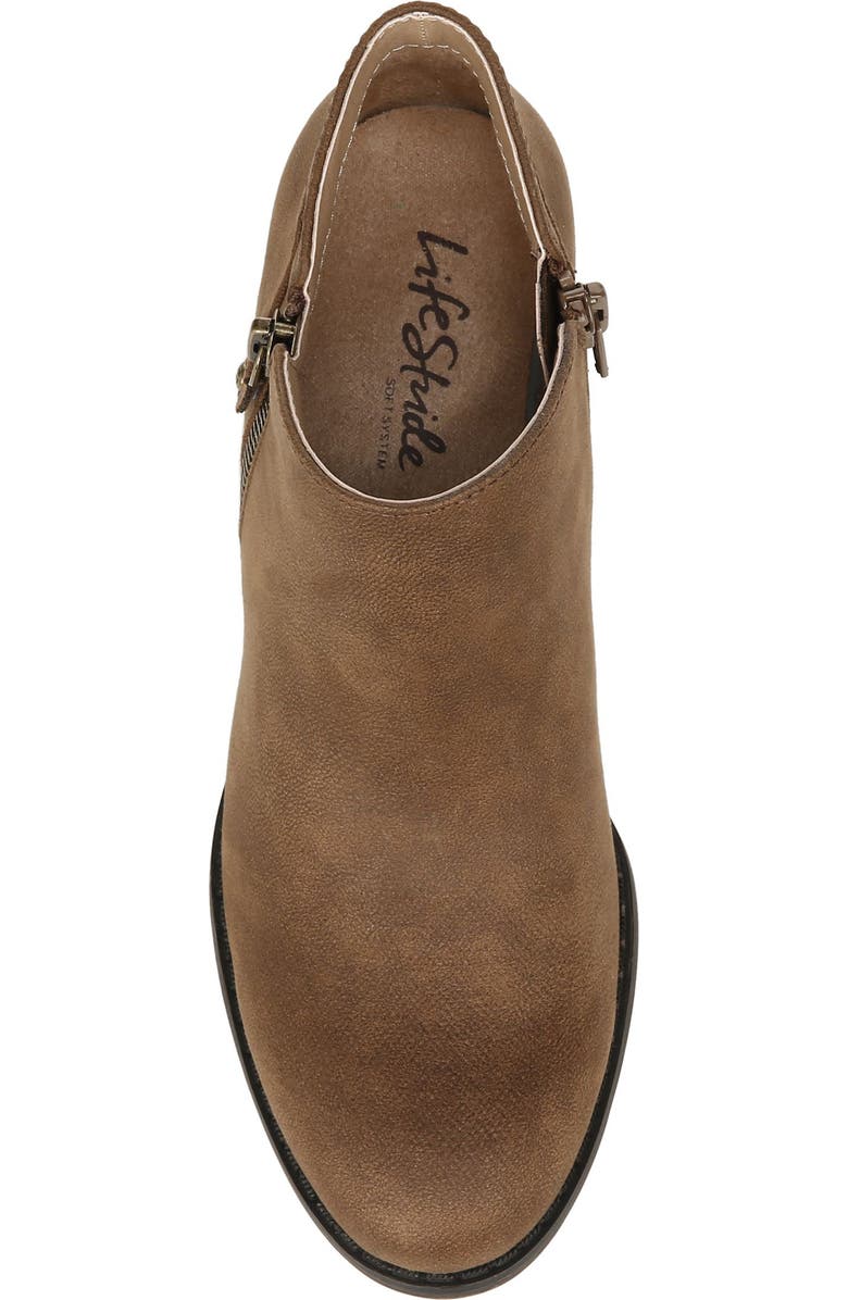 LifeStride Blake Zip Bootie, Alternate, color, Cognac