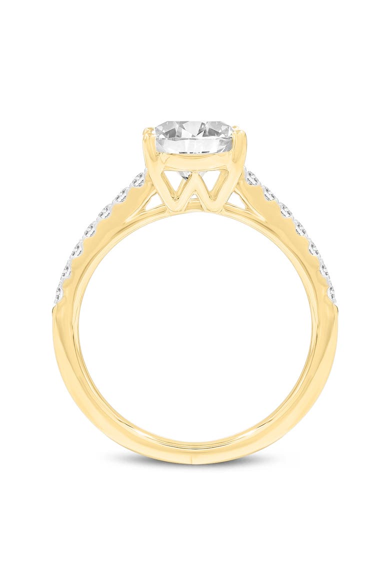 Prose 14K Gold Oval Lab Grown Diamond Engagement Ring - 2.4 Ct, Alternate, color, 14K Yellow Gold