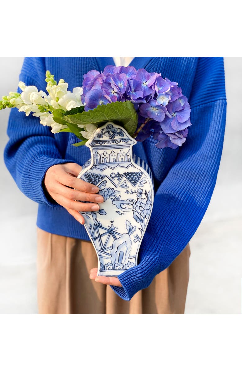 Twig New York Well Versed Medium Blue Vase, Alternate, color, Multi