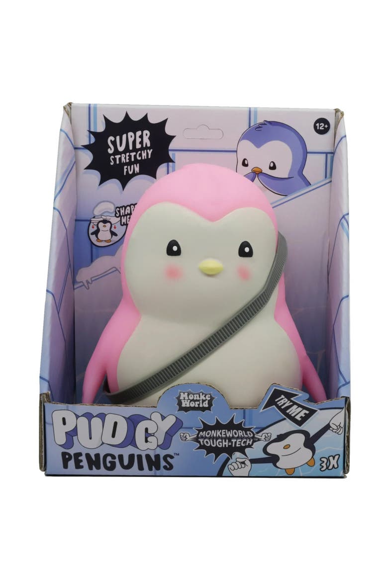 Monkeworld Pudgy Penguin Fidget Toy Pink, Plush, Stress Relief, Main, color, Pink