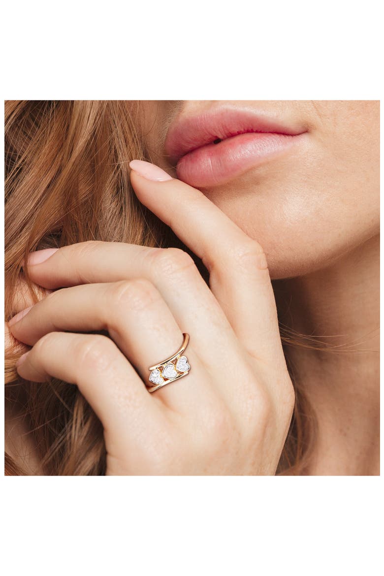 Set Of 3 Trio Heart Diamond Rings - 0.27ct., Alternate, color, MULTI