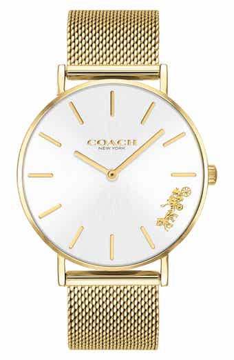 COACH Perry Mesh Band Watch, 36mm