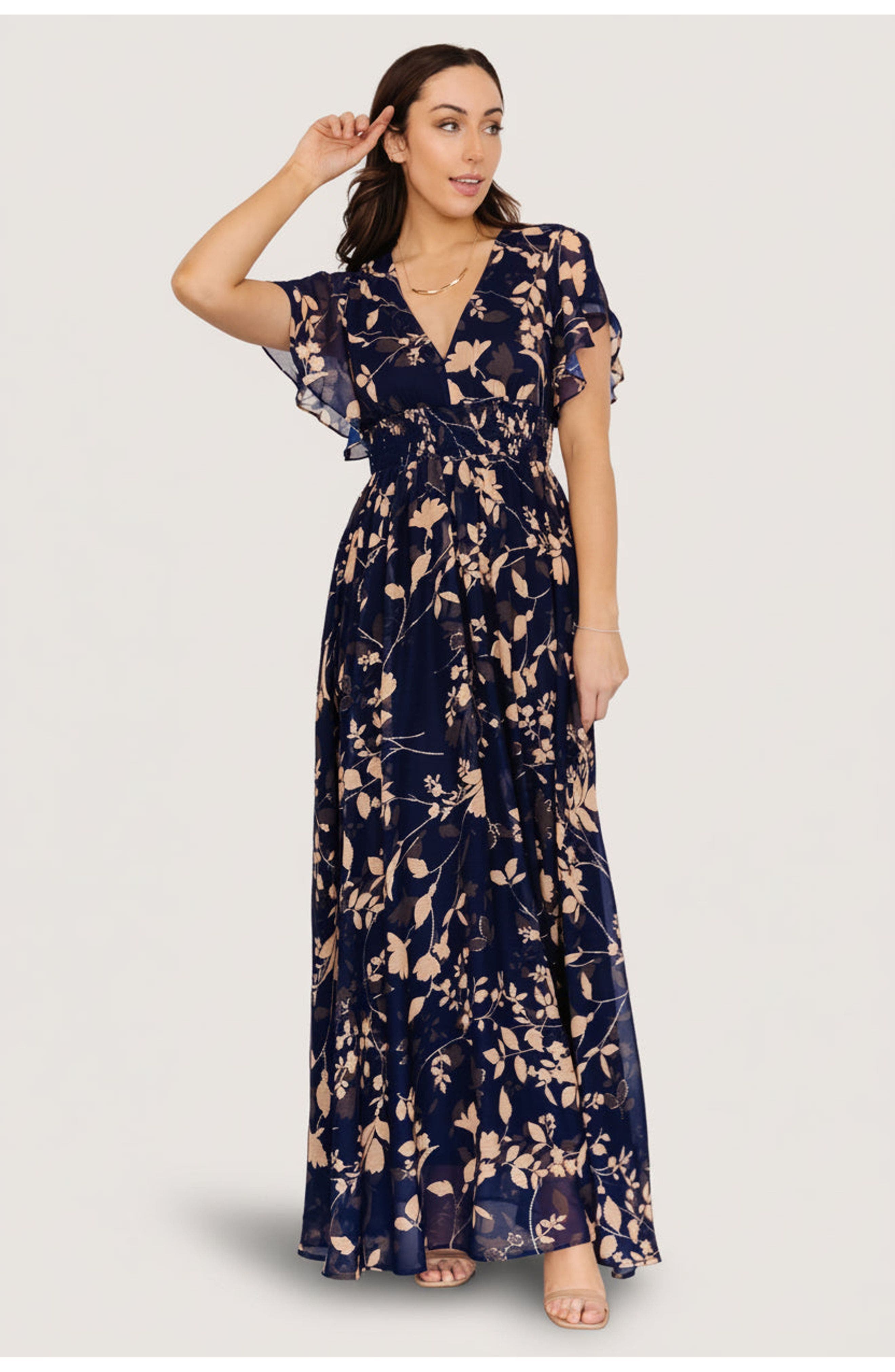 Lynlee Metallic Maxi Dress - image 3