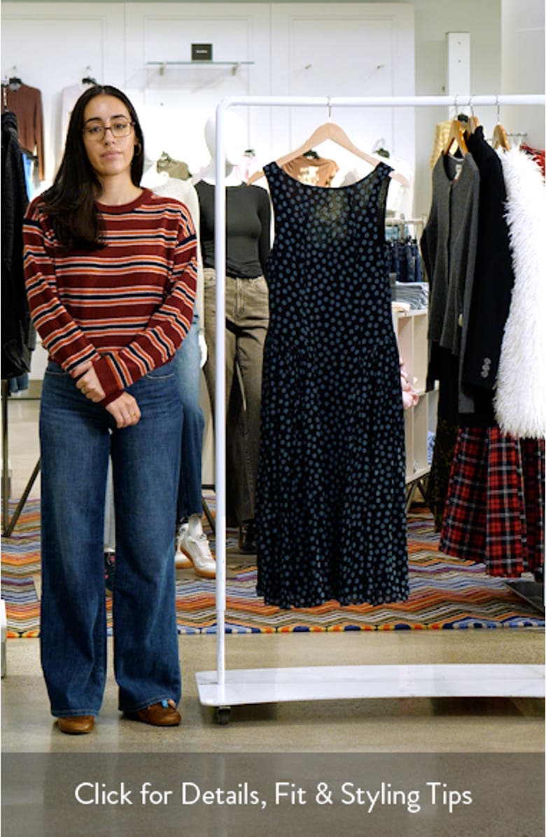 Anelis Polka Dot Drop Waist Midi Dress, sales video thumbnail