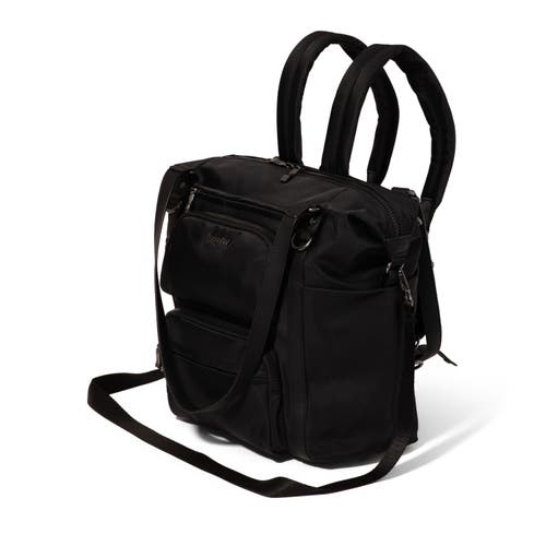 Baggallini Nolita Small Convertible Backpack In Black Twill
