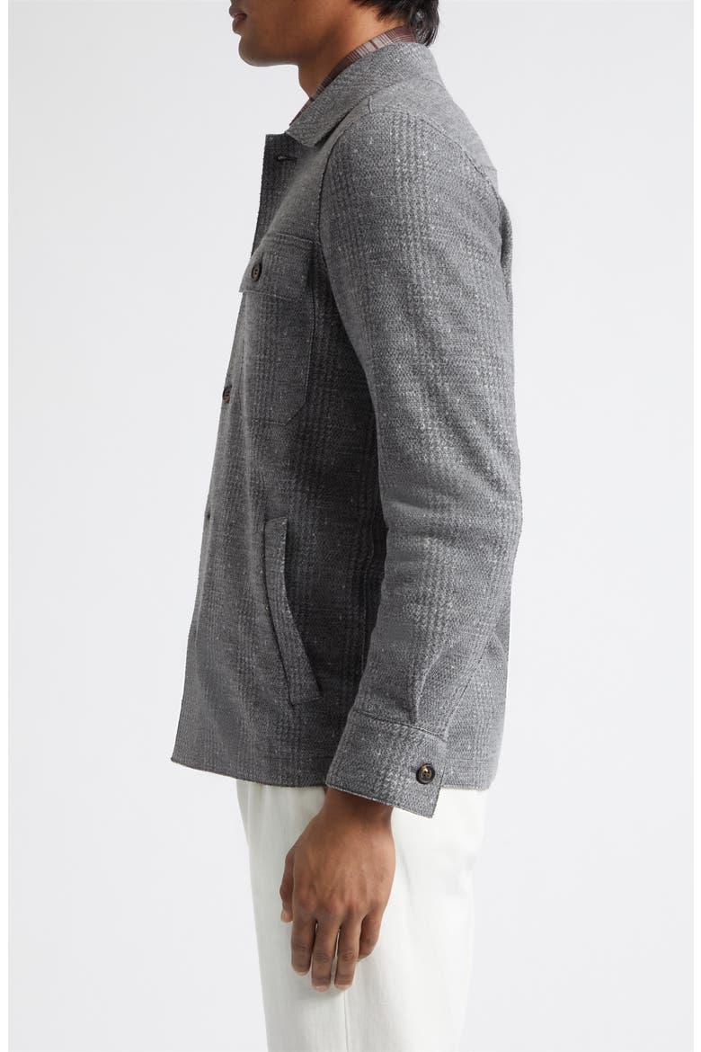 Slim Fit Overshirt, Alternate, color, 14 MED MELANGE GRAY
