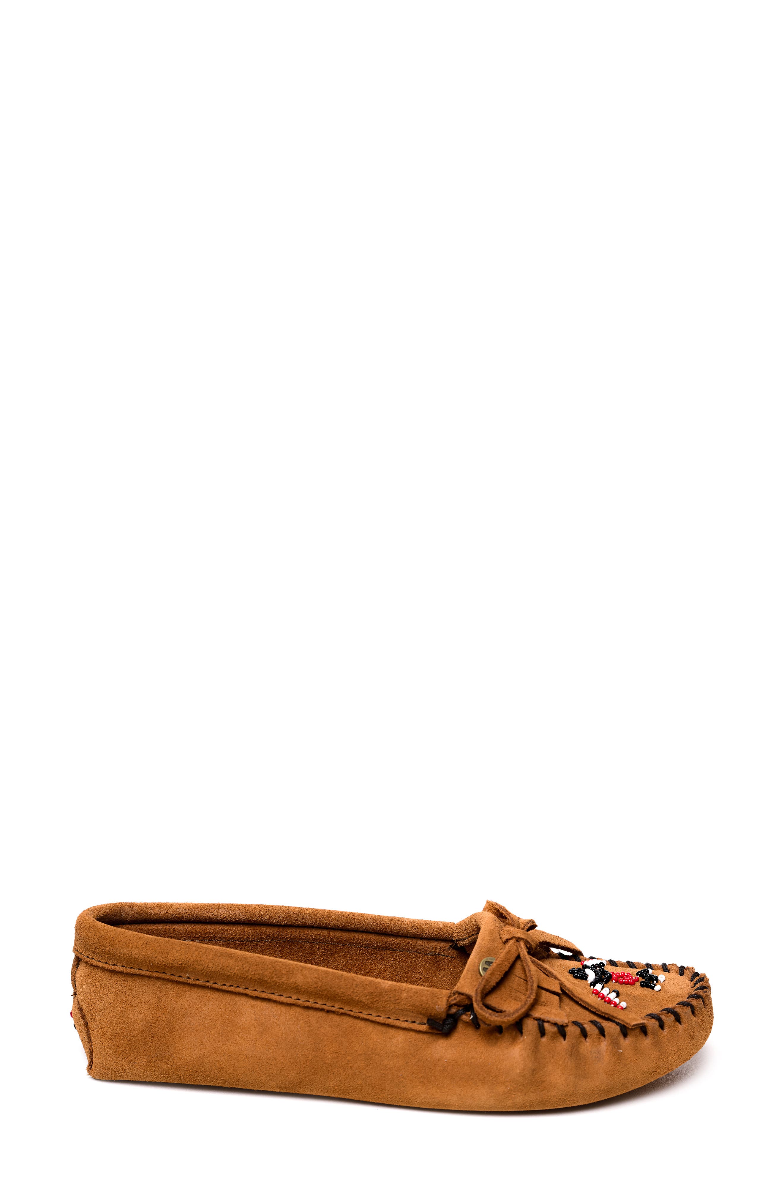 x Lucie Skjefte Thunderbird 'Animikii' Softsole Slipper, Alternate, color, BROWN