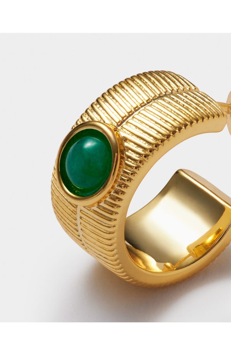 Katie Loxton 'May' Waterproof Gold Birthstone Hoop Earrings, Alternate, color, May