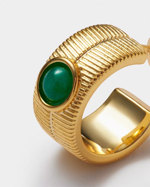 Katie Loxton 'may' Waterproof Gold Birthstone Hoop Earrings In Gold