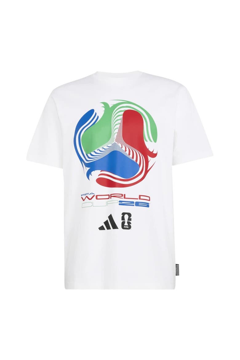 Men's adidas  White 2026 FIFA World Cup Tour T-Shirt, Alternate, color, White