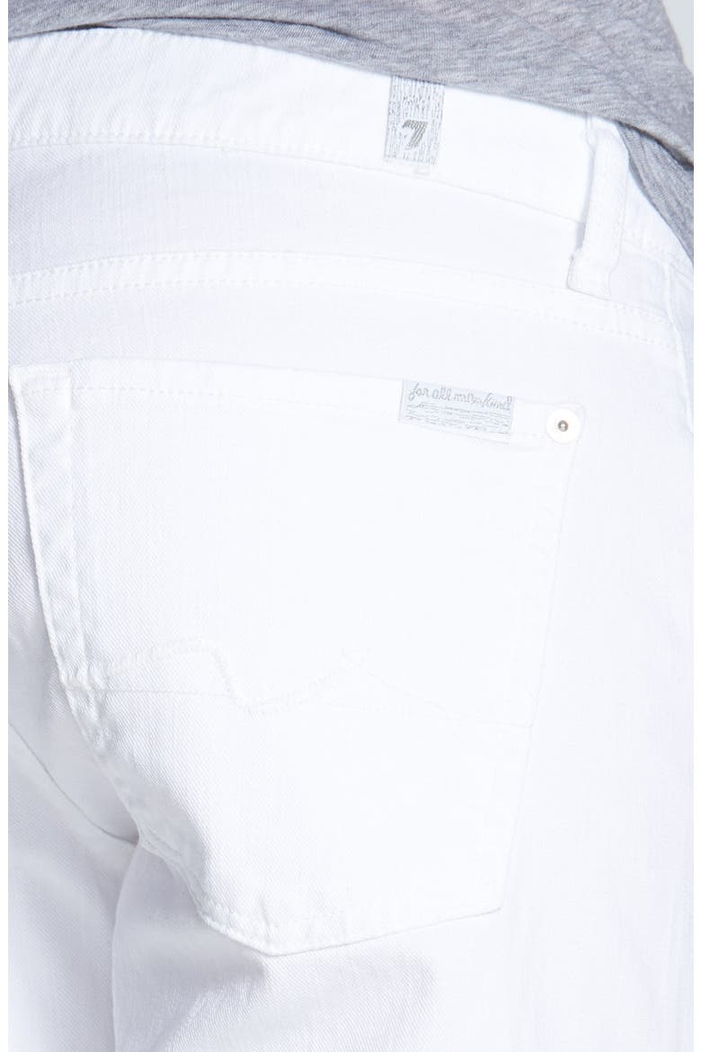 7 For All Mankind® 'Joesphina' Straight Leg Jeans, Alternate, color, CLEAN WHITE