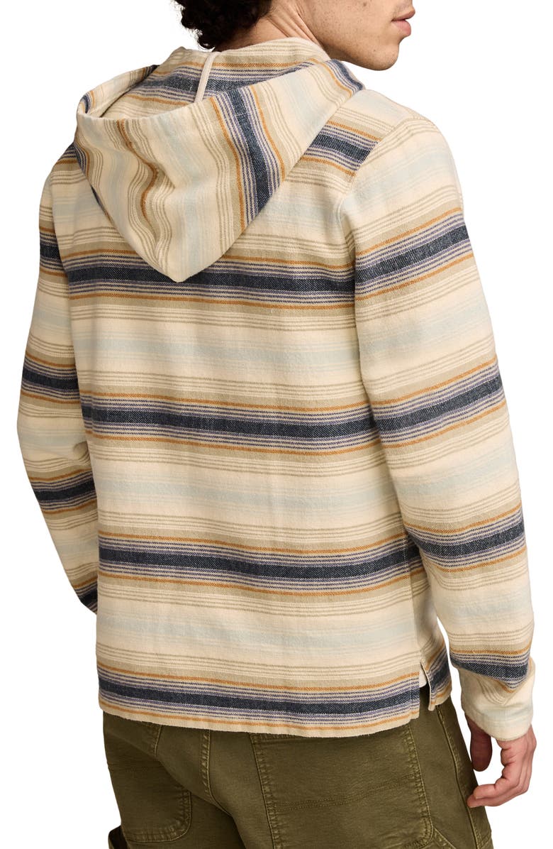 Lucky Brand Baja Stripe Ombré Cotton Hoodie, Alternate, color, 