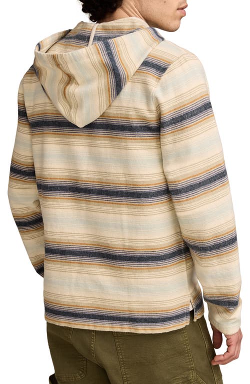 Lucky Brand Baja Stripe Ombré Cotton Hoodie