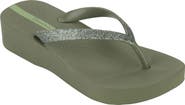 Ipanema Ipa Glitter Wedge Flip Flop