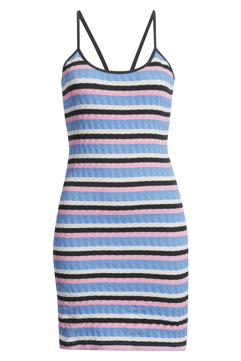 Bobby Stripe Sleeveless Minidress, Alternate, color, BLUE MULTI