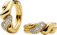 Missoma Molten Snow Twisted Small Hoop Earrings