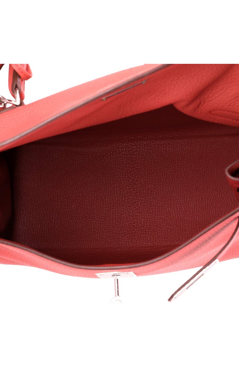 Pre-Owned Hermes Kelly Handbag Pink Clemence with Palladium Hardware 28, Alternate, color, Bougainvillier