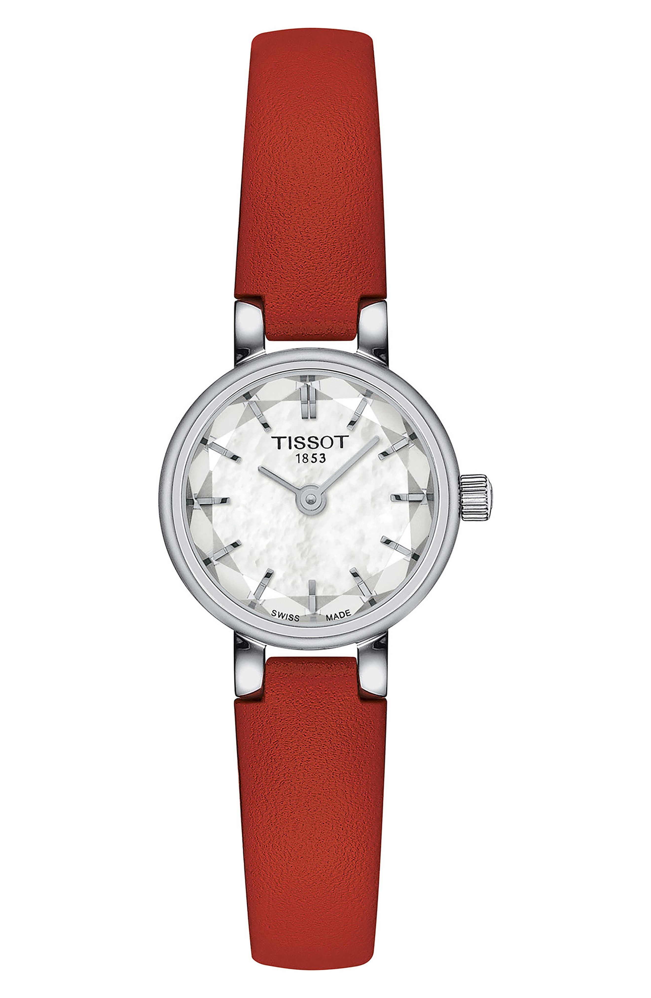 Tissot Lovely Round Leather Strap Watch, 19.5mm